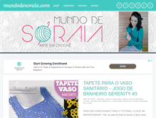 Tablet Screenshot of mundodesoraia.com